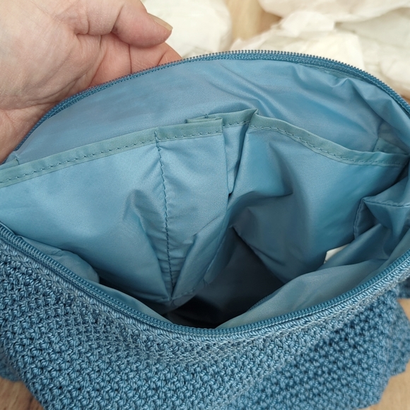 The Sak Blue Crochet Shoulder Bag - Picture 10 of 12